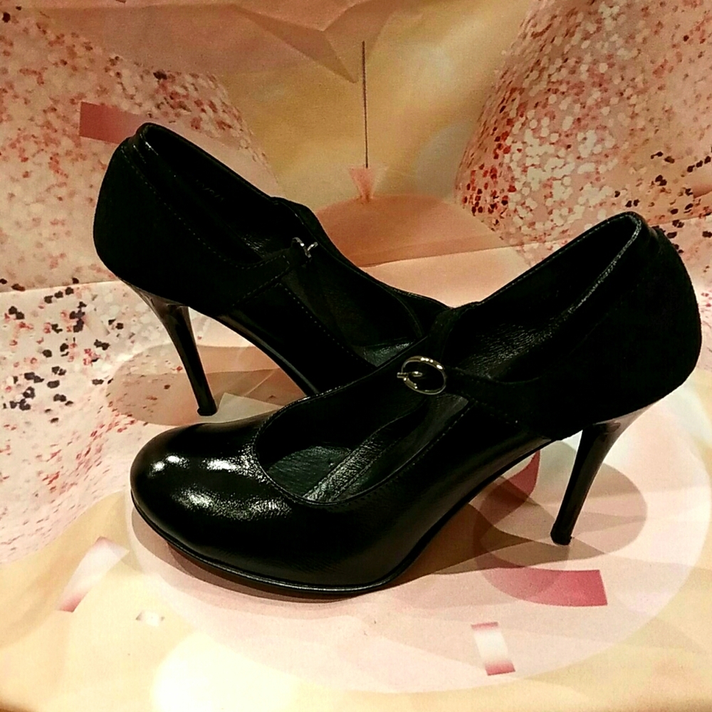 Helen Boutique leather unique heels 39, US 8